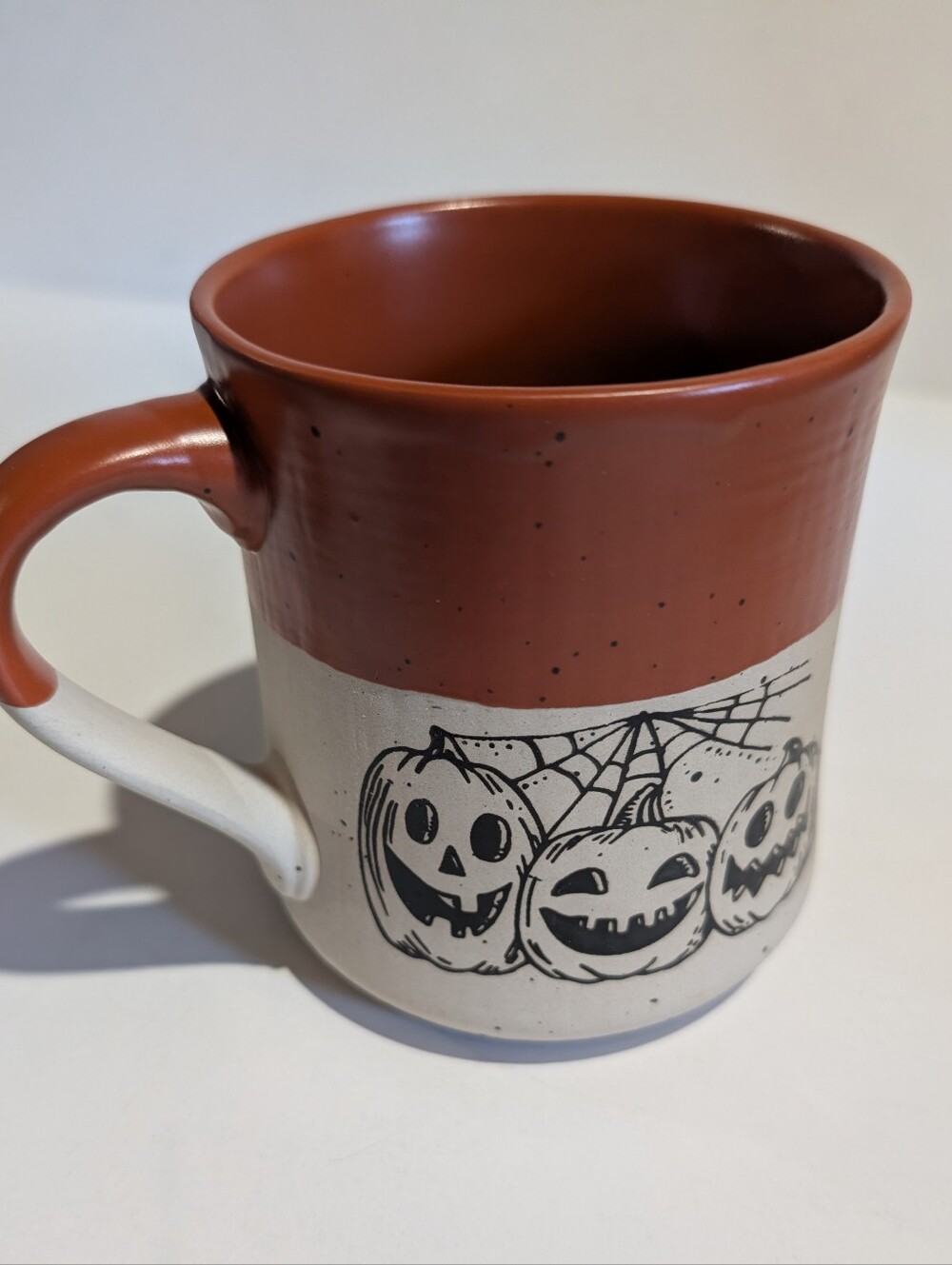 Cobwebs & Cauldrons Halloween Coffee Tea Mug Cup Pumpkin Cobwebs Spooky